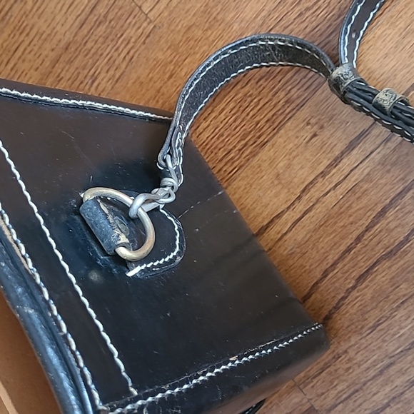 Vintage Black Leather Photographer's Camera/Equipment Bag - Picture 8 of 16